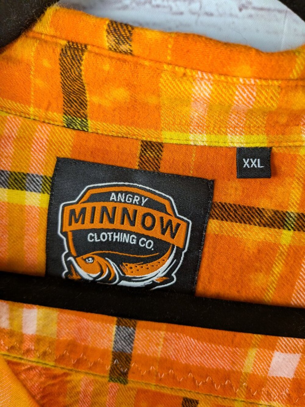Angry Minnow Halloween Art Panel Flannel Shirt XXL/2X - Picture 3 of 9